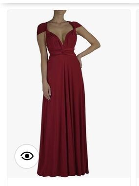 Convertible Multiway Bridesmaid Dress - burgundy